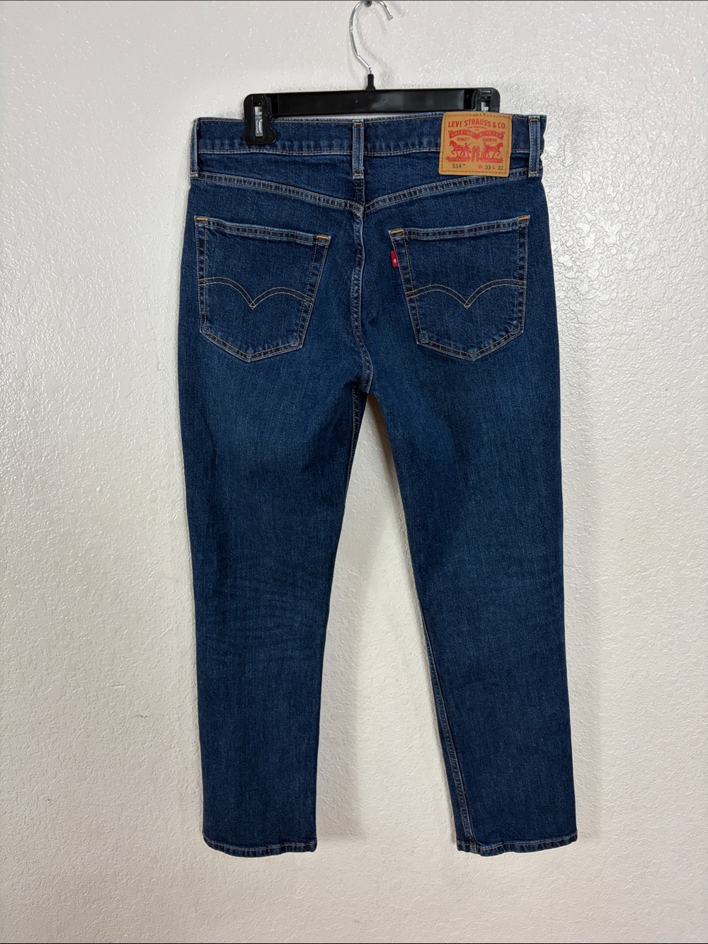 LEVI STRAUSS &CO.Size W33XL32,Blue Slim Straight Jeans